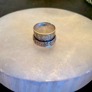 925 ring meditation and anxiety spinner